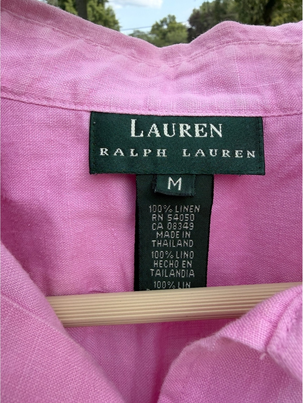 Women’s Ralph Lauren Linen Pink Blouse - Picture 3 of 4